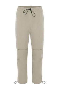 Ac?k Haki Lastikli Beli Baglamal? Jogger Fit Baggy Parasut Pantolon TMNSS23PL00045