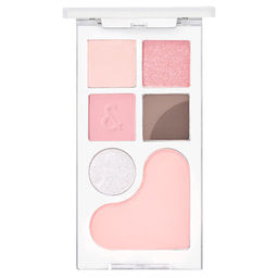 Bare Layer Palette #02 Strawberry Mood - Палетка для макияжа век и лица в клубничных оттенках, 14 г
