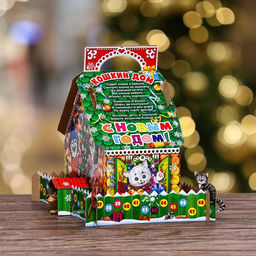 Цена за 5 шт. Подарочная коробка Кошкин дом, 22,5 х 23 х 12,5 см - Simaland фото 10