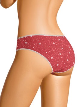 B1054к Трусы жен. Clever (рубиновый/молочный
