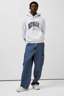 Sudadera con capucha y estampado Loose Fit - H&m фото 3