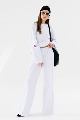 Брюки NIKVA н705-1 молоко  фото 2