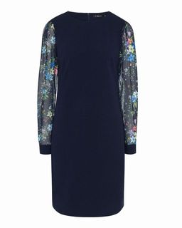 Полуприталенное платье с цветочным принтом - Incity фото 2