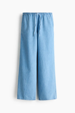 Pantal?n denim con cord?n de ajuste - H&m фото 4