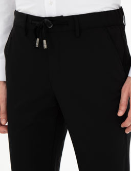 Siyah Slim Fit Esnek Jogger Kanvas Pantolon - Pierre cardin фото 5