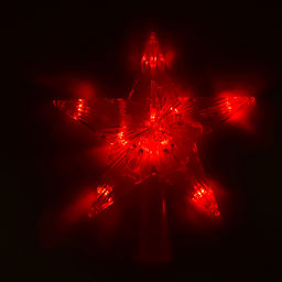 Звезда светящаяся 10 см, в пакете