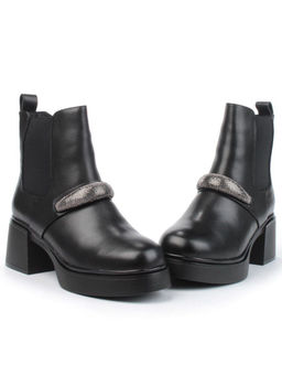 04-M904 987-31M-1 BLACK Ботинки зимние женские (натуральная кожа, натуральный мех) - Фабричный китай фото 11