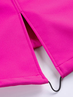 Парка спортивная женская с капюшоном softshell розового цвета 9568R - Mtforce фото 9