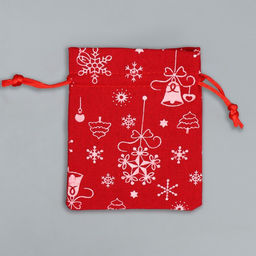 Цена за 5 шт. Мешочек подарочный холща Морозко, 10 х 12 см +/- 1.5 см - Дарите счастье фото 5