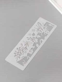 Цена за 4 шт. Трафарет бордюрный пластик Пчёлы, 10?30 см