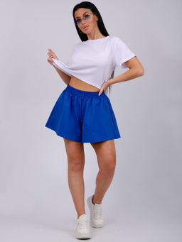 Шорты Лолита, футер с лайкрой - Малина фото 43