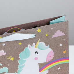 Пакет крафтовый горизонтальный В сказочной стране MS 23 18 8 см - Дарите счастье фото 3