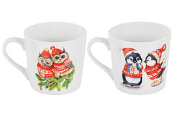 Набор 2 кружек 380 мл 13*9,7*9 см Зимние птички NEW BONE CHINA - Elan gallery фото 4