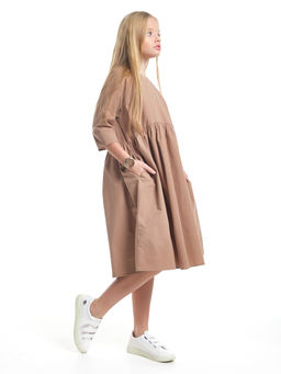 Платье Boho для девочки подростка UD 8061 коричневый - Mini maxi фото 6