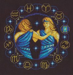 Набор для вышивания PANNA ZN-0924 Знаки Зодиака. Близнецы 21 х 20.5 см