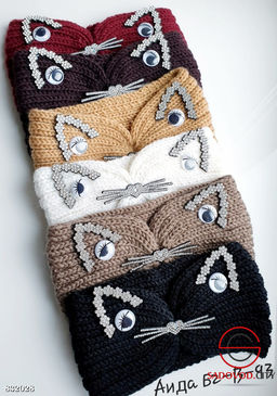 Тёплая повязка для волос