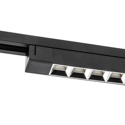 ULB-Q282 20W/4000K BLACK Светильник-прожектор светодиодный трековый. Линейный. 1600 Лм. Белый свет (4000К). Корпус черный. ТМ Volpe