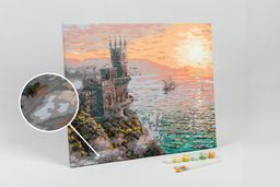 ФРЕЯ PNB/R1 №144 Набор для раскрашивания по номерам 50 х 40 см Ласточкино гнездо. Утро