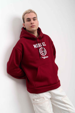 Худи мужское с капюшоном "MARI EL" бордо