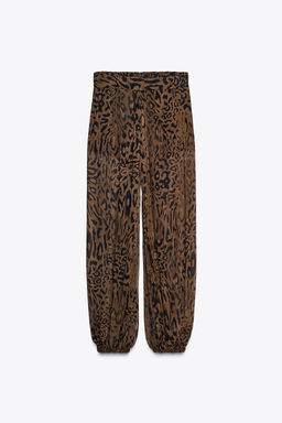 ANIMAL PRINT BALLOON TROUSERS ZW COLLECTION