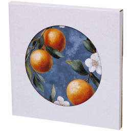 Цена за 2 шт. Подставка керамическая 16*16см "Апельсины"