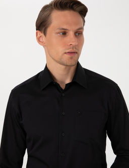 Siyah Regular Fit Uzun Kollu Basic G_mlek - Pierre cardin фото 9