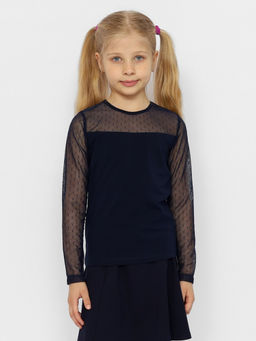 CRB wear/CWJG 63598-41 Джемпер для девочки,темно-синий/Ex.Cherubino