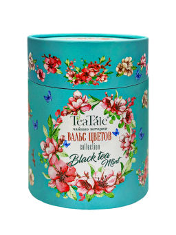 TeaTale/Цветочный вальс /Синий/ ТУБУС / черн чай вес 100 г (Рязанская ЧФ)