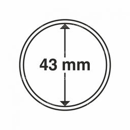 Капсула CAPS для монет диаметром 43 мм LEUCHTTURM 322622
