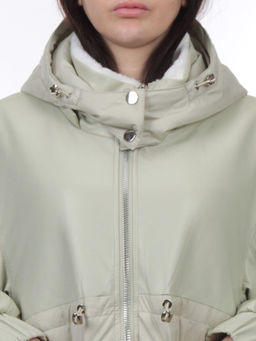 H24-210 LT. OLIVE Куртка демисезонная женская (100 гр. холлофайбер) - Fashion фото 4