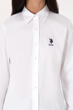 Kad_n Beyaz Uzun Kollu Basic G_mlek - U.s. polo assn фото 6