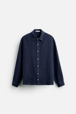 100% LINEN SHIRT - Zara фото 7