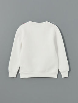 Bisiklet Yaka Bask?l? K?z ?ocuk Sweatshirt - Waikiki фото 2