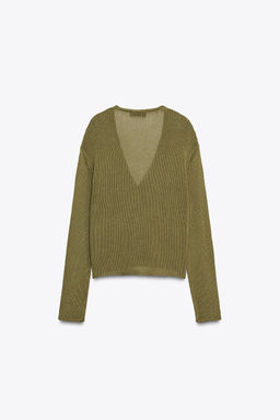 100% COTTON KNIT CARDIGAN - Zara фото 7
