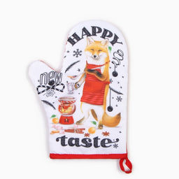 Цена за 2 шт. Варежка-прихватка Happy new taste, 20?27 см,100% п/э