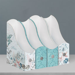 Лотки для бумаг верт., 31*23.5*8.5 см, набор 4 шт., 2 цвета, BOTANIC, шт - Valiant фото 3