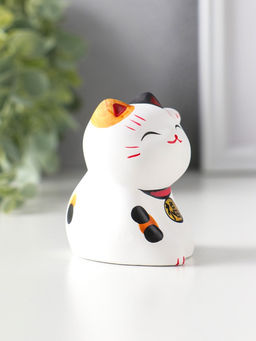 Фигурка керамика «Котик Манэки-нэко пятнистый», 5.3×7.3×6 см