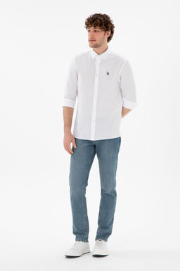Erkek Beyaz Uzun Kollu Basic G_mlek Sepette S_rpriz _ndirim - U.s. polo assn фото 4
