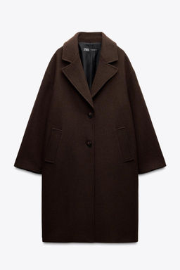 OVERSIZED COAT WITH WOOL - Zara фото 5