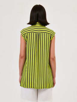 Блуза из вискозы в полоску