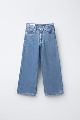FOIL WIDE-LEG JEANS