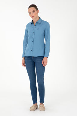 Женские темно-синие джинсовые брюки Неожиданная скидка в корзине