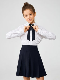 ACOOLA / Блузка детская для девочек Algebra горошек