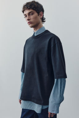 Camiseta boxy de algod?n - H&m фото 8