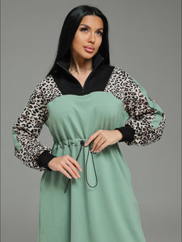 Луиза платье женское (оливковый) - Lovetex фото 4