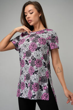 Удлиненная женская футболка с разрезами Happyfox - Happy fox фото 5