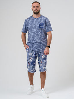 100% ХЛОПОК Комплект мужской "Техно" (бриджи)