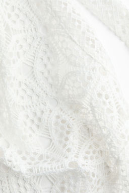 Top asim?trico de encaje con escote halter - H&m фото 5