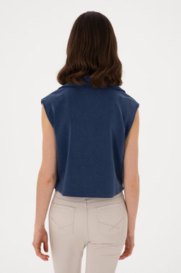 Kad_n Lacivert Sweatshirt Sepette S_rpriz _ndirim - U.s. polo assn фото 5