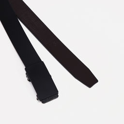 Ремень мужской, ширина 3,5 см, автомат, пряжка тёмный металл, цвет чёрный - Simaland фото 2